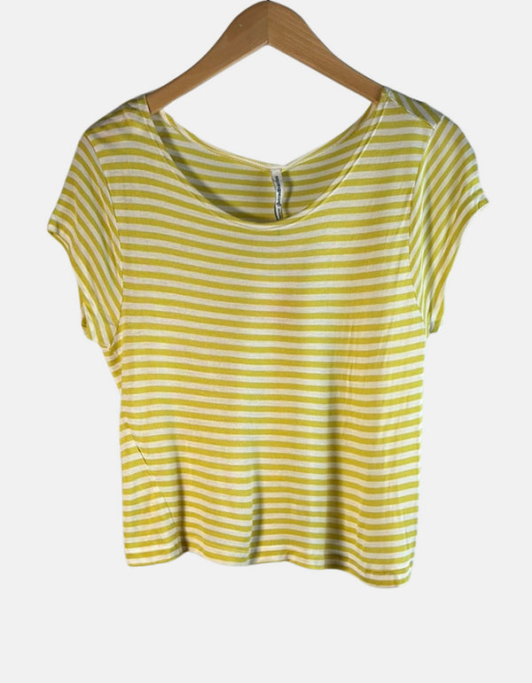 Sunny Stripe Scoop Neck Tee